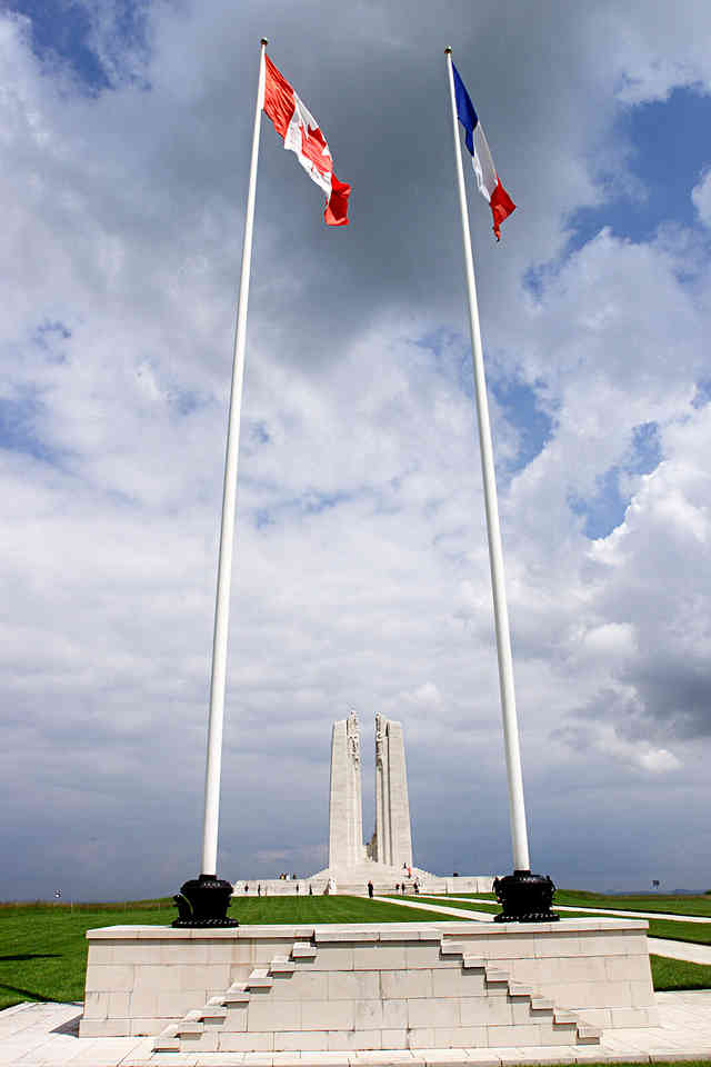Le Mémorial Canadien de Vimy - Vue de face